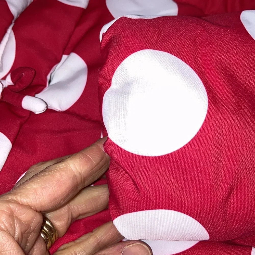 Disney store Minnie Mouse polka dot red white winter coat 7/8 - Picture 11 of 11